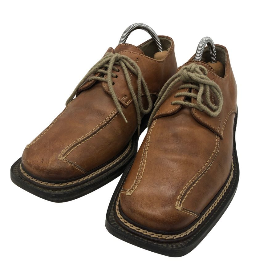 ザ スーツ カンパニー スクエアトゥ カーフ メンズ ブラウン サイズ39 THE SUIT COMPANY 約24.5cm【PTM4】