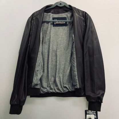 新品同様◆ヘルノ レザーブルゾン ラムレザー ダークブラウン メンズ サイズ50 PL0073U-18003-8990 HERNO 【AFG1】