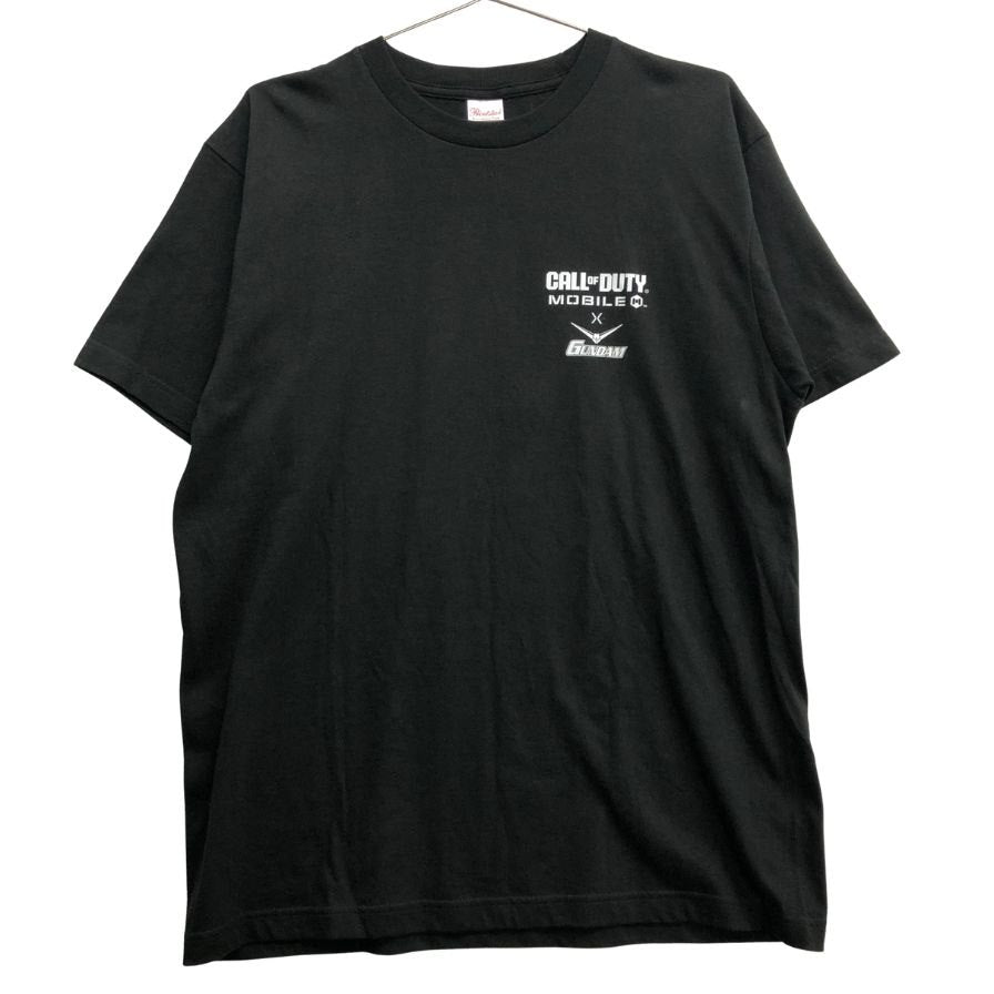 極美品◆コールオブデューティ Tシャツ ガンダムコラボ限定 ブラック メンズ サイズL Call of Duty GUNDAM 【AFB13】