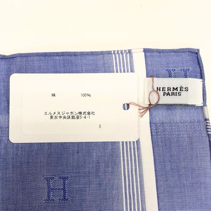 エルメス ハンカチ コットン100% ブルー系 レディース HERMES