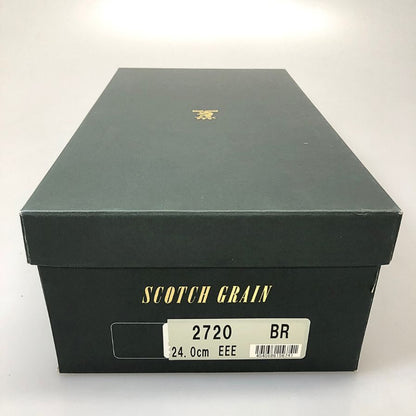 スコッチグレイン シャインオアレインIII 2720 BR 24.0 3E セミブローグ キャップトゥ ブラウン SCOTCH GRAIN SHINE OR RAIN 約24.0cm【AFD5】