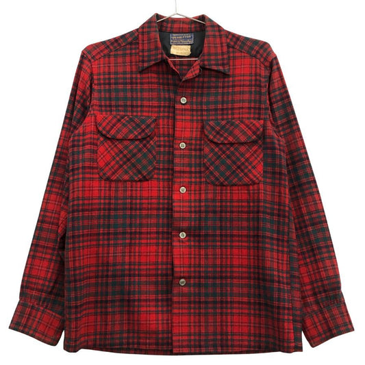 美品◆ペンドルトン 50S チェックシャツ USA製 レッド メンズ サイズS PENDLETON 【AFB41】