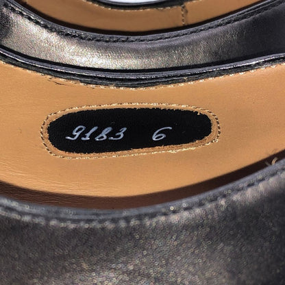 シルバノサセッティ プレーントゥ レザーシューズ ブラック サイズ6 メンズ SILVANO SASSETTI 約25.0cm【AFD13】