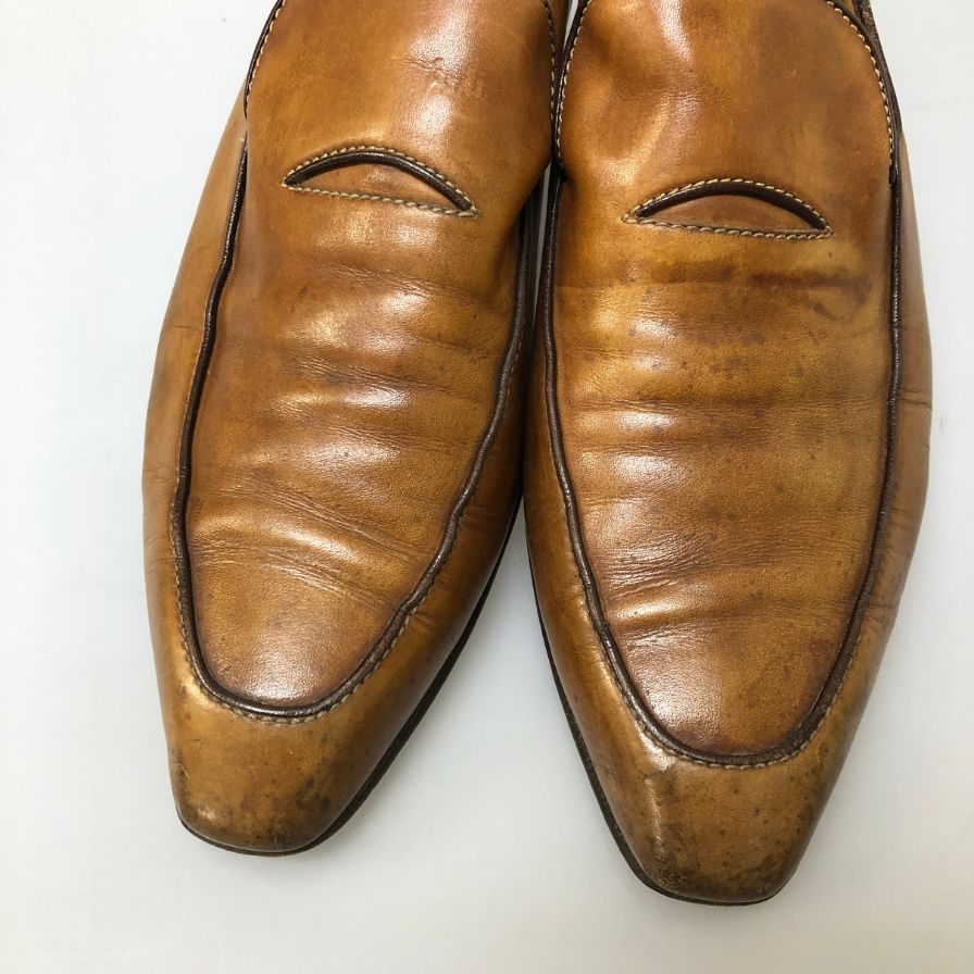 オーベルシー ローファー ベージュ系 サイズ UK5.5 メンズ AUBERCY 約24.5cm【AFC47】