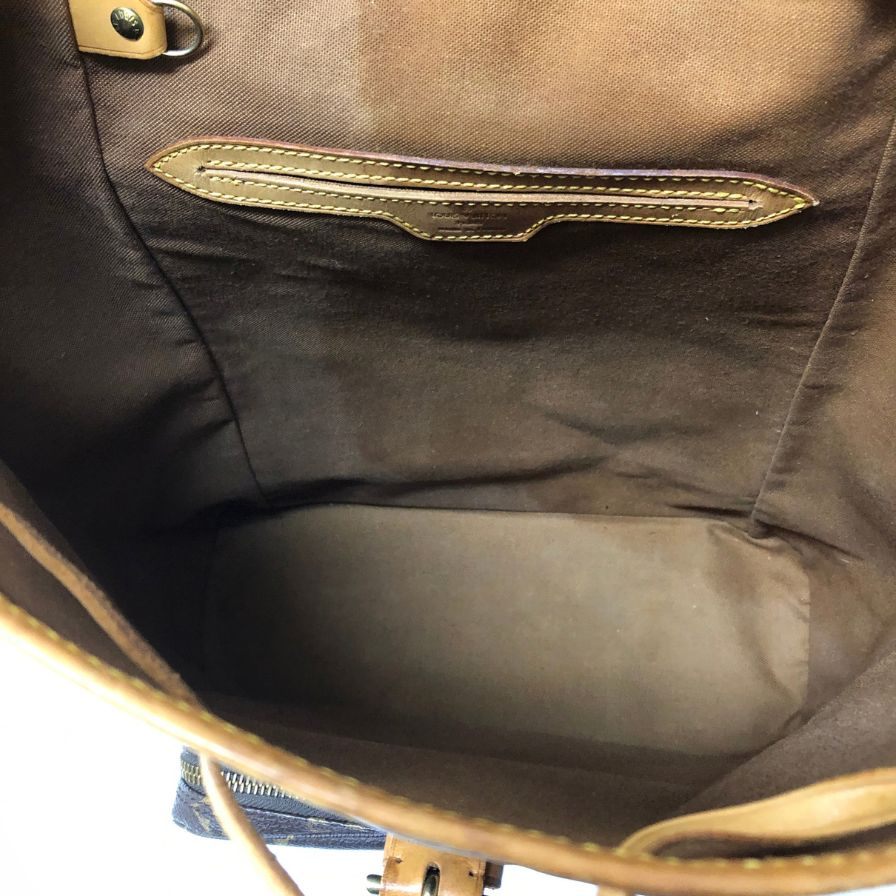 ルイヴィトン リュック モンスリGM M51135 モノグラム 巾着型 ブラウン LOUIS VUITTON【AFE9】