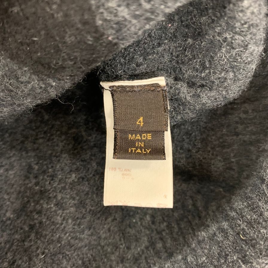 中古◆ルイヴィトン セーター ウール ブラック キッズ サイズ4 LOUIS VUITTON 【AFB43】