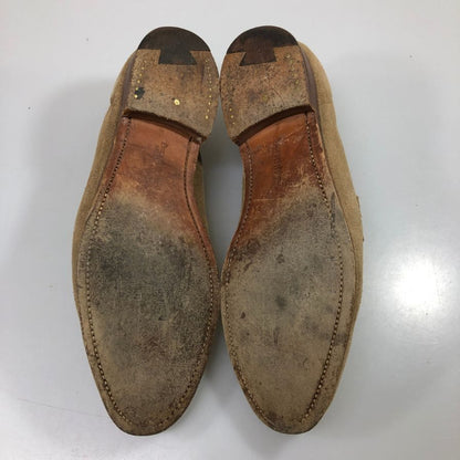 クロケット＆ジョーンズ CAMDEN SUB コインローファー スエード メンズ ベージュ UK6.5 Crockett&Jones 約25.0cm【AFD15】