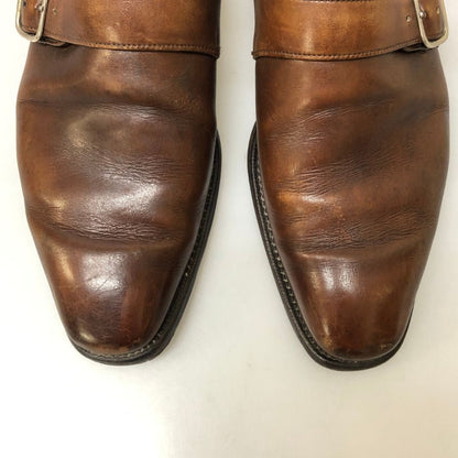 ジョセフチーニー シングルモンク レザーシューズ ブラウン メンズ サイズ6 JOSEPH CHEANEY 約25.0cm【PTM5】