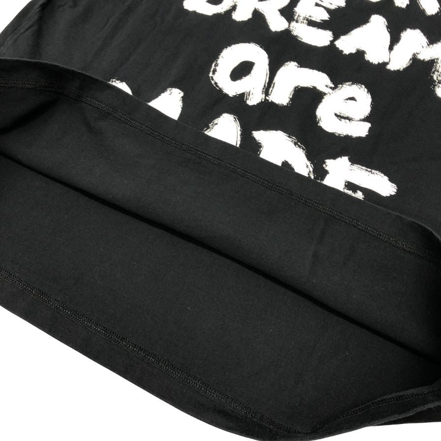 中古◆モンクレール アリシアキーズ Tシャツ バックプリント ユニセックス サイズ2 ブラック Moncler×Alicia Keys 【AFB8】