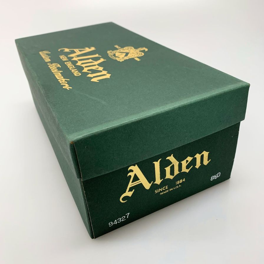 オールデン  プレーントゥ バリーラスト クロムエクセル メンズサイズ 8ハーフ 94327 ブラック ALDEN ビジネスシューズ 約26.0cm【LA】【中古】