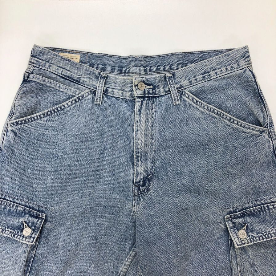 希少 LEVI’S カーゴパンツ ウォッシュ バギー ワイド M47 M65 Levi's カーゴパンツ Levi's/リーバイス バギーカーゴ ブラック