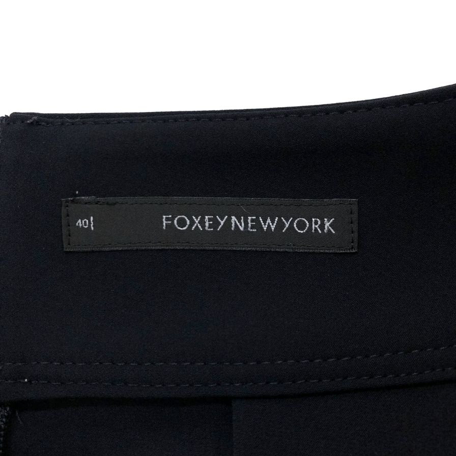 フォクシー ニューヨーク ストレッチスムーススカート 25076-STKAZ101 レディース サイズ40 ブラック FOXEY NEW YORK【AFB11】