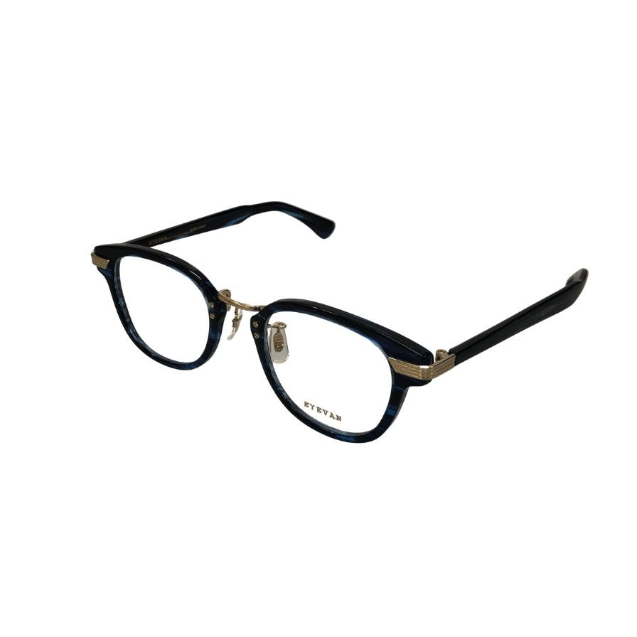 アイヴァン トレーダー ポーカーフェイス35周年 別注モデル メガネフレーム ブラック×ブルー サングラス EYEVAN Trader【AFI16】