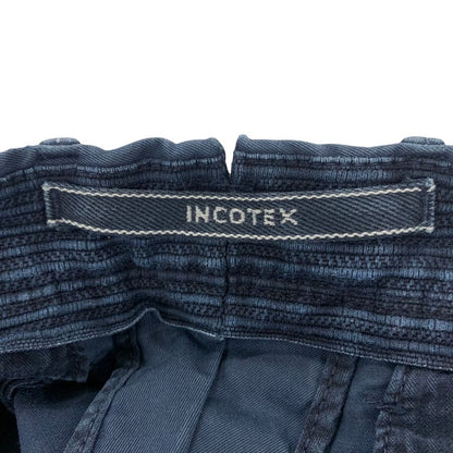 インコテックス スリムフィット スラックス ネイビー ブルガリア製 メンズ サイズ表記なし INCOTEX SLIM FIT 【AFB35】