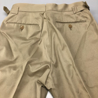 リングヂャケット スラックス コットン サイドアジャスター トラウザーズ ベージュ系 ダブル メンズ サイズ44 RING JACKET 【AFB1】