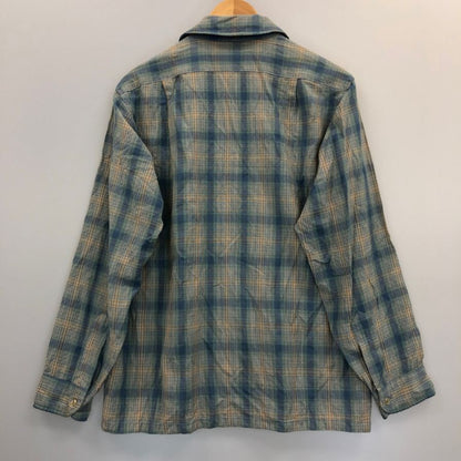中古◆ペンドルトン 70S チェックシャツ ブルー系 SIR PENDLETON メンズ サイズM PENDLETON 【AFB17】