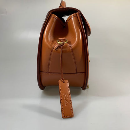 いたがき ショルダーバッグ 鞍 ラージ Kura Shoulder Bag Large ブラウン メンズ ITAGAKI【AFE8】