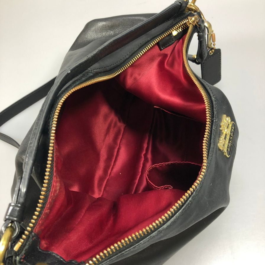 コーチ ショルダーバッグ マディソン ホーボー レザー ブラック レディース 15959 COACH【AFE5】