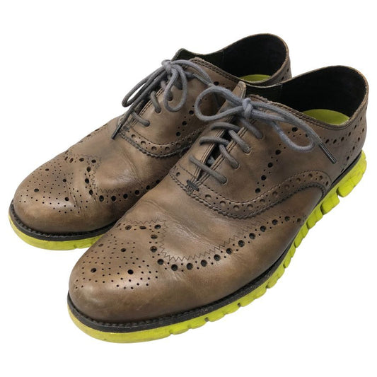 コールハーン レザースニーカー ゼログランド メンズ サイズ9.5 ブラウン C22061 COLE HAAN  zerogrand 約28.0cm【AFC45】