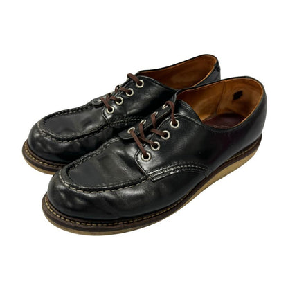 レッドウィング レザーシューズ 8106 モックトゥ オックスフォード レザー ブラック サイズ8.5D メンズ REDWING 約26.5cm【AFC5】