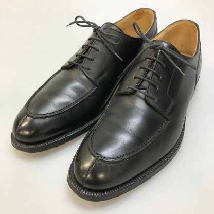 ピール＆コー レザーシューズ ブルックスブラザーズ別注 Uチップ カーフ ブラック サイズ7D PEAL＆Co 約25.5cm【AFC40】