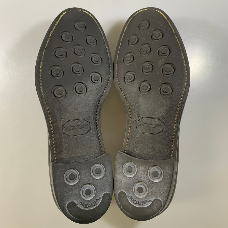 ジョーワークス タッセルローファー ハッチグレインレザー ブラック サイズ7 Joeworks ローファー 約25.5cm【LA】【中古】
