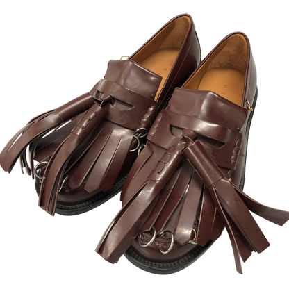 マルニ タッセルローファー バーガンディ レディース サイズ38 MARNI 約24.5cm【AFC3】