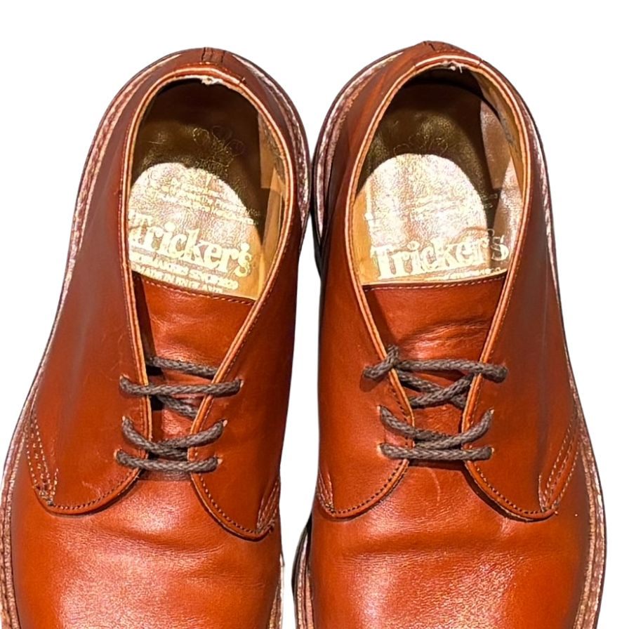 トリッカーズ チャッカブーツ ウィンストン M7468 カーフ ブラウン サイズ6.5 メンズ Tricker's ブーツ 約25.0cm【LA】【中古】