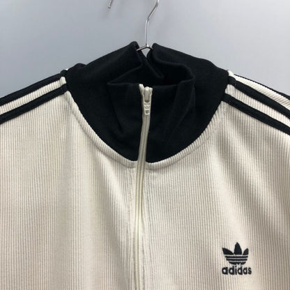 美品◆アディダス アディカラー ワッフル クラシック トラックトップ メンズ サイズL ホワイト adidas 【AFB41】