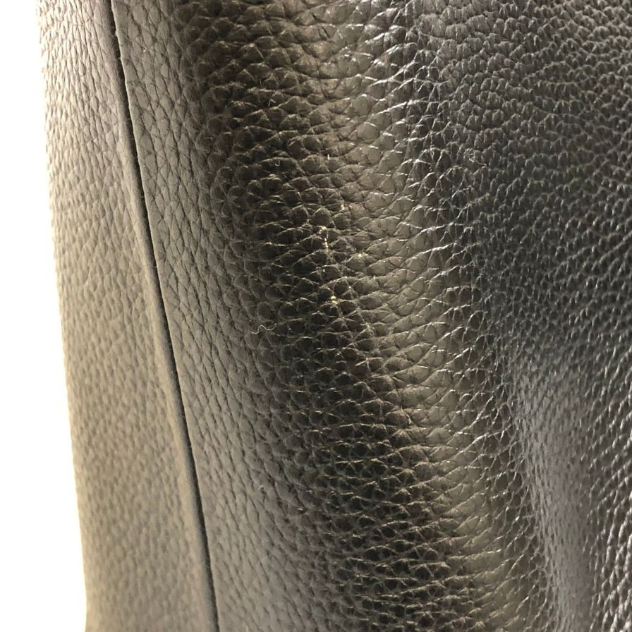 ハッシュタグ トートバッグ グレインレザー ブラック HushTug【AFE4】