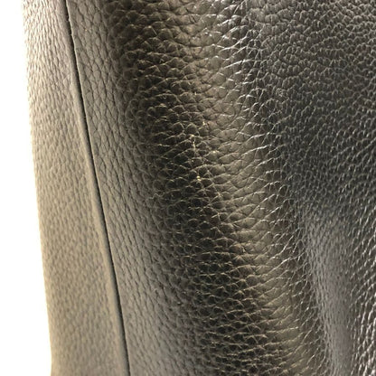 ハッシュタグ トートバッグ グレインレザー ブラック HushTug【AFE4】