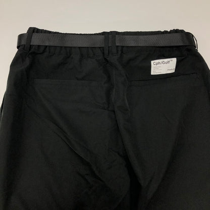 キャプテンズ ヘルム ゴルフ NOT A GOLF GENTLEMAN ロゴ パンツ メンズ サイズM ブラック Cph/Golf 【AFB27】