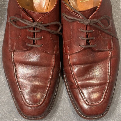 クロケット＆ジョーンズ レザーシューズ  バーニーズ別注 8311 バーニッシュカーフ バーガンディサイズUK6.5D メンズ CROCKETT&JONES ビジネスシューズ 約25.0cm【LA】【中古】