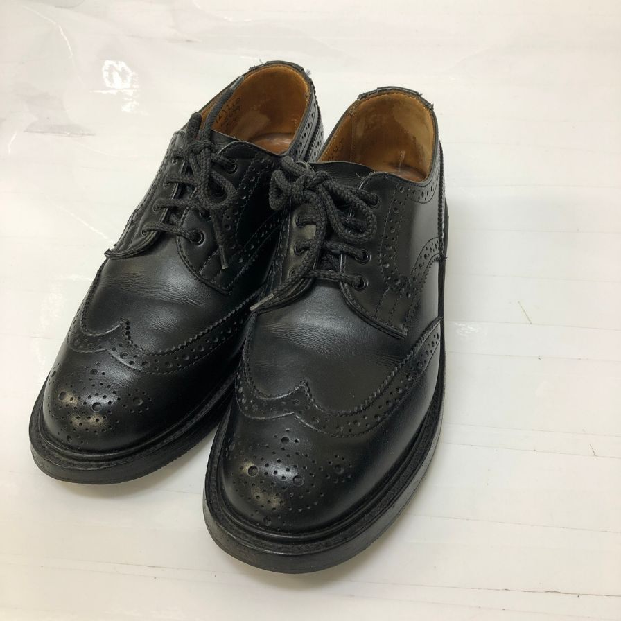 トリッカーズ L5679 アン ウイングチップ カーフ ブラック UK5 レディース Tricker's ANNE 約22.5cm【AFD1】