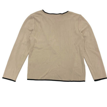 美品◆フォクシー ブティック カーディガン アンサンブル ボタンレス 羽織り 13290 ベージュ レディース サイズ40 FOXEY BOUTIQUE 【AFB4】