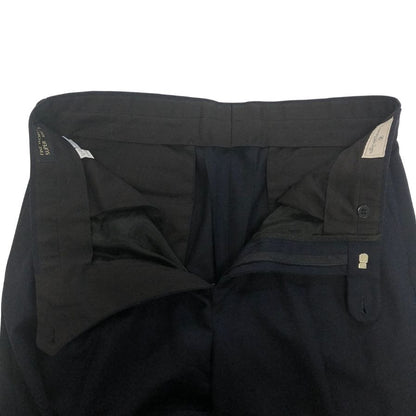 エルメネジルド ゼニア 100％ウール スラックス ネイビー サイズ 48 Ermenegildo Zegna 【AFB15】