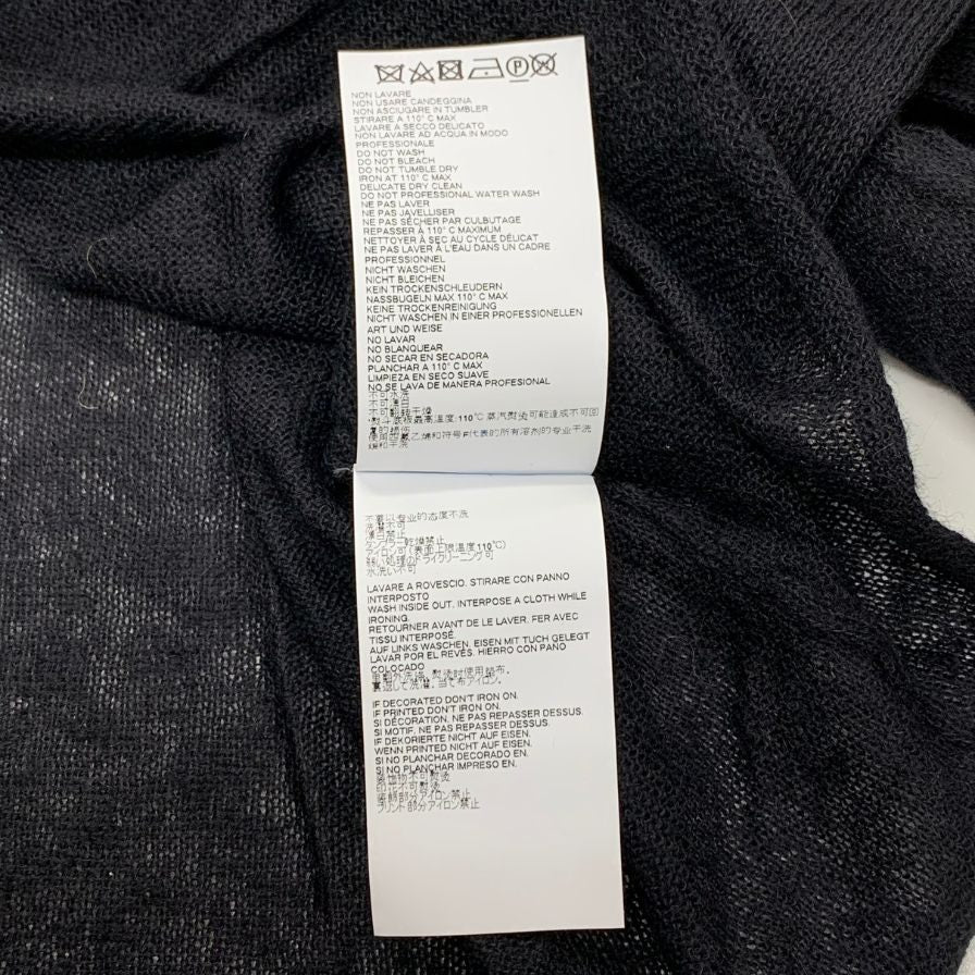 極美品◆メゾンマルジェラ モヘア セーター 2018 レディース サイズL ブラック  Maison Margiela 【AFB19】