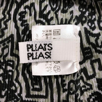 極美品◆プリーツプリーツ イッセイミヤケ ノースリーブワンピース 総柄 サイズ3 レディース PP91-FK342 PLEATS PLEASE ISSEY MIYAKE 【AFB39】