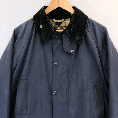 美品◆バブアー ジャケット ビューフォート SL ワックス コットン 3ワラント ネイビー メンズ サイズ42 Barbour 【AFA13】