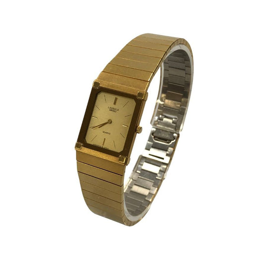 セイコー ラサール クオーツ スクエア ゴールド レディース 6730-5749 SEIKO【AFI8】