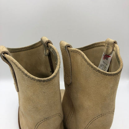 レッドウィング 8156 スウェード ロングブーツ メンズ US7 ベージュ red wing 約25.0cm【AFC5】