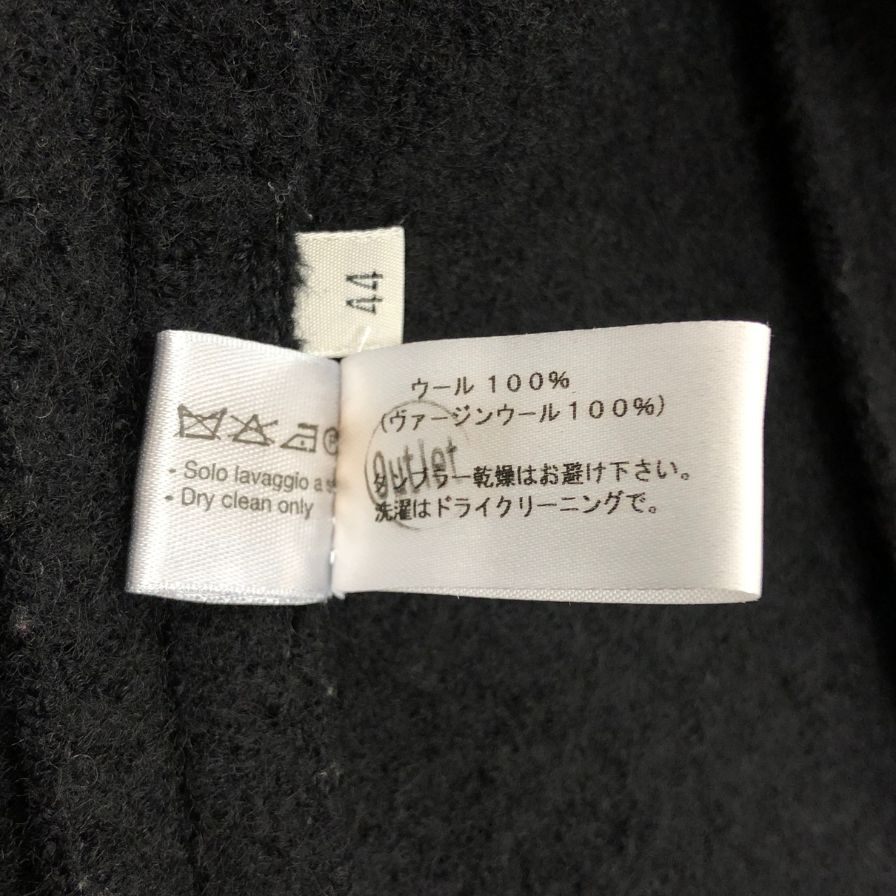 美品◆ボッテガヴェネタ ベスト フリンジ ウール 刺繍 ブラック レディース サイズ44 BOTTEGA VENETA 【AFB28】