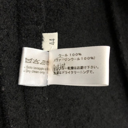 美品◆ボッテガヴェネタ ベスト フリンジ ウール 刺繍 ブラック レディース サイズ44 BOTTEGA VENETA 【AFB28】