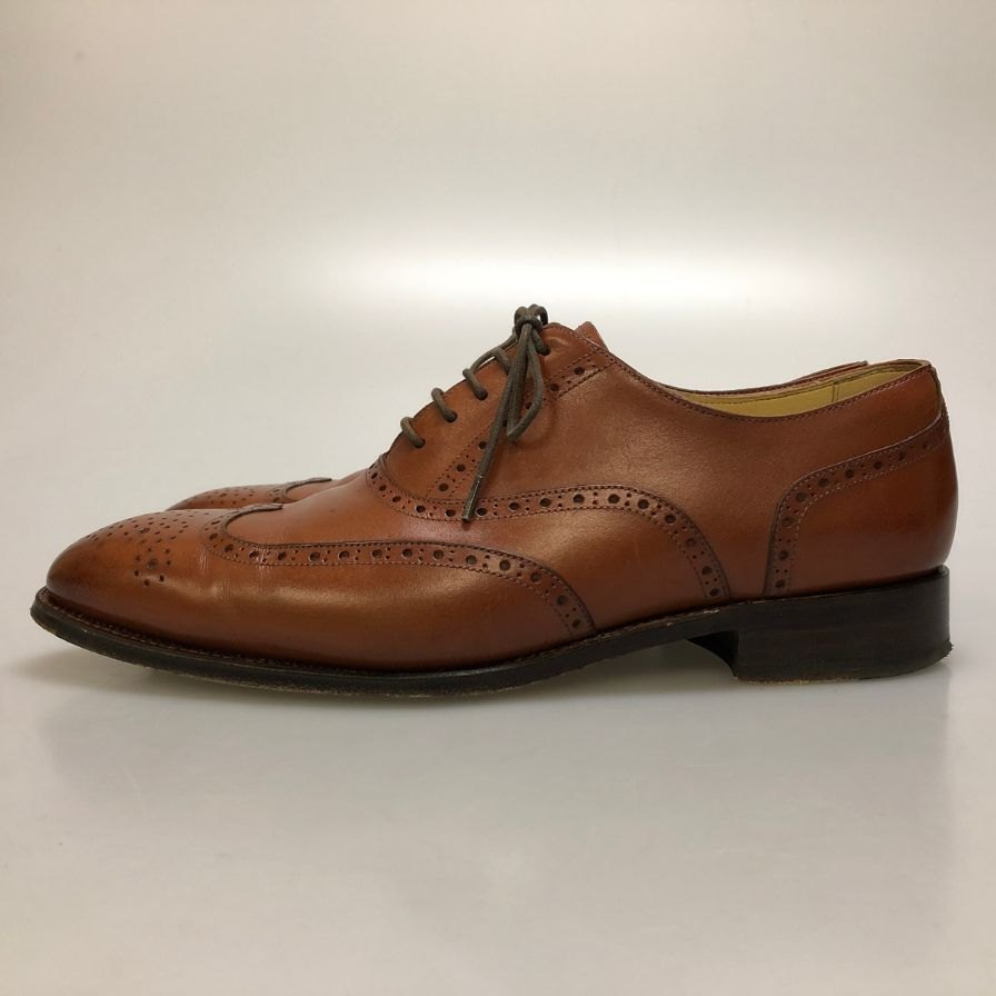 フウガシン レザーシューズ FDM4102 ウイングチップ ブラウン サイズUS8.5 FUGASHIN 約26.5cm【AFC44】