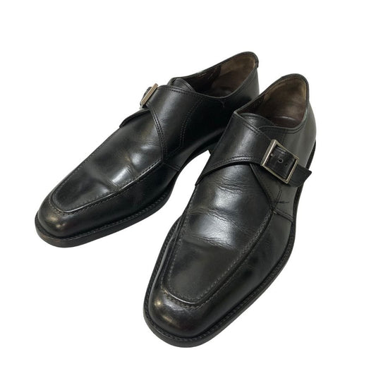 サルバトーレ フェラガモ シングルストラップ Uチップ ブラック サイズ6.5EE メンズ Salvatore Ferragamo 約24.5cm【AFC34】