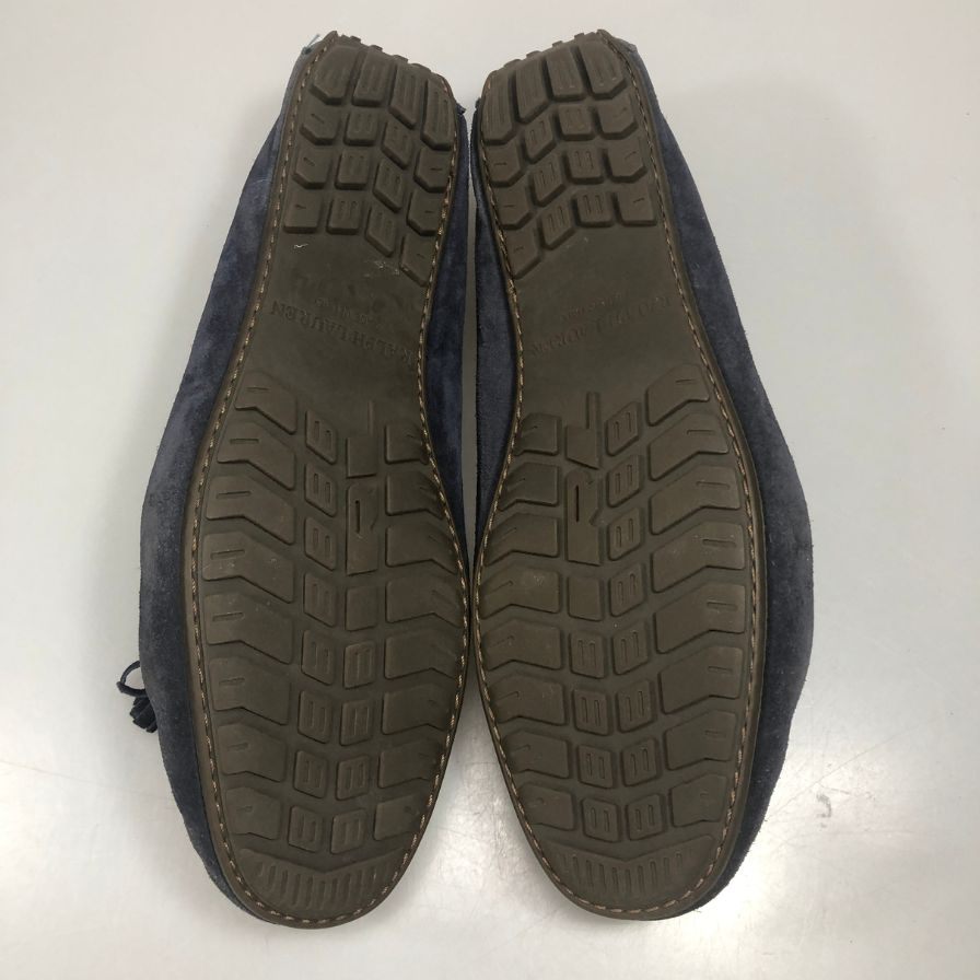 ラルフローレン ドライビングシューズ スエード スリッポン タッセル ネイビー サイズUK7.5E RALPH LAUREN 約26.0cm【AFD14】