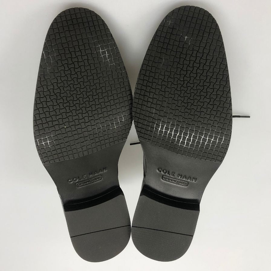 コールハーン パテントレザー プレーントゥ C38447 メンズ サイズ25cm ブラック COLE HAAN 約25.0cm【AFD3】