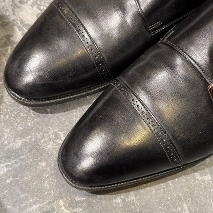 ジョンロブ レザーシューズ ダブルモンク フィリップ2 ダブルバックル ブラック メンズ サイズUK7.5E JOHN LOBB ビジネスシューズ 約26.0cm【LA】【中古】
