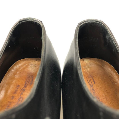 サントーニ レザーシューズ ストレートチップ 内羽根 メンズ サイズ7.5 ブラック Santoni 約25.5cm【AFC33】