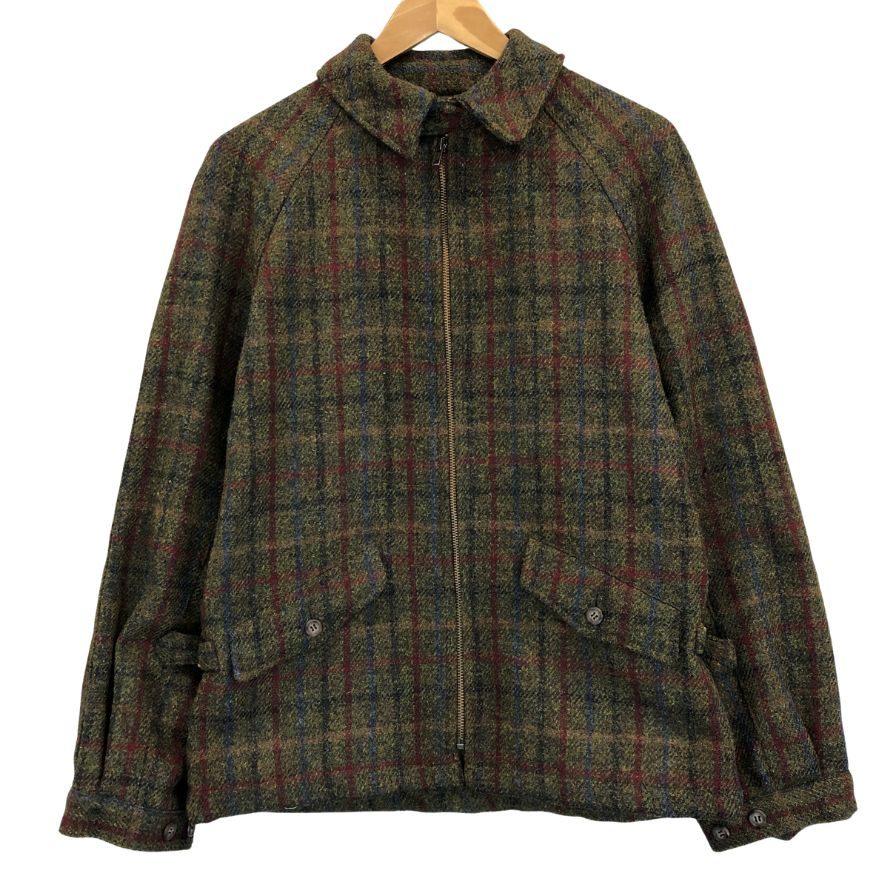 美品◆セプティズ トラッカーズ ジャケット ハリスツイード生地 メンズ サイズ36 ネイビー SEPTIS HARRIS TWEED 【AFA4】
